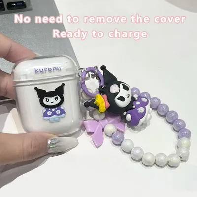Sanrio Silikon Kopfhörer hülle Kuromi Hallo Kitty für Airpods Pro und Airpods1/2 und Airpods 3 Wireless Bluetooth-kompatibel Image