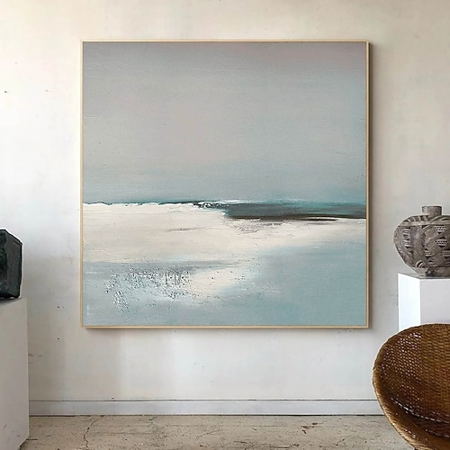 handgemachtes Meereslandschafts-Ölgemälde handgemalte Wandkunst modernes abstraktes Meer abstrakte Meereslandschaftsgemälde auf Leinwand Ozean Acryl Meer Wandkunst Ozean Fine Art endloser Ozean kein Image