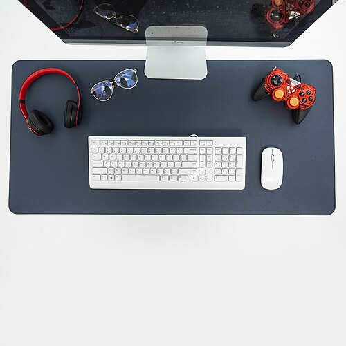 extra großes wasserdichtes PU-Mauspad für Computer, Bürotisch, Schreibtischunterlage mit Kantenschutz Image