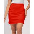 Damen Tennisrock Golfrock Dunkelrosa Rot Röcke Damen-Golfkleidung, Kleidung, Outfits, Kleidung