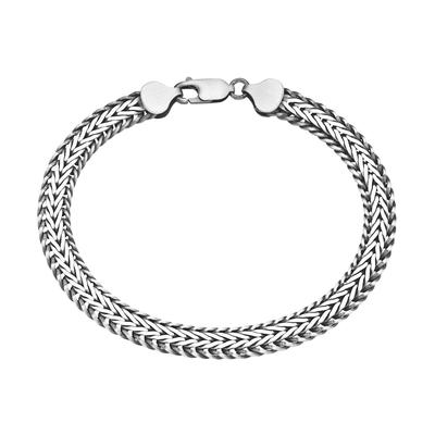 Giorgio Martello Milano Armband Geflochtene Fantasiekette, massiv, Silber 925 21 cm Image