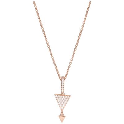 Smart Jewel - Kette Anhänger mit Zirkoniasteinen, rosé vergoldet, Silber 925 Ketten 1 ct Nude Damen