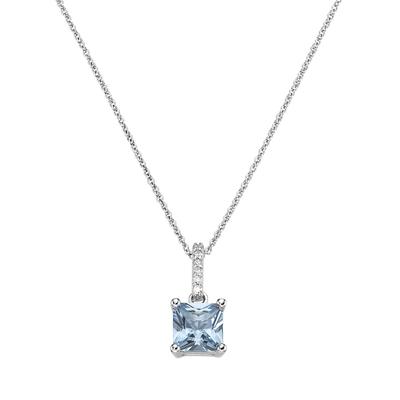 Giorgio Martello Milano - Kette Anhänger mit Zirkonia, Silber 925 Ketten 1 ct Violett