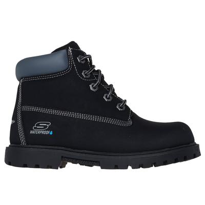Skechers Boy's Power Reach - Hydro-Tread Boots | Size 5.0 | Black | Synthetic