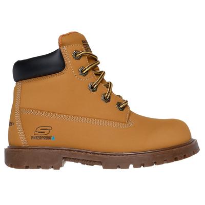 Skechers Boy's Power Reach - Hydro-Tread Boots | Size 4.0 | Wheat | Synthetic