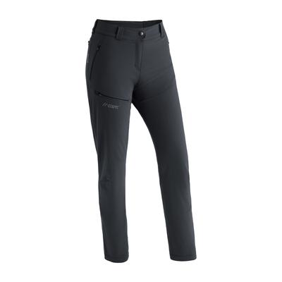 Outdoorhose MAIER SPORTS "Lulaka Wool", Damen, Gr. 40, Normalgrößen, schwarz, 85% Polyamid, 15% Elasthan, Hosen, Damen Winter Wanderhose, Funktionshose mit Wollwattierung Image