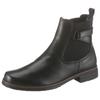 Chelseaboots GABOR, Damen, Gr. 35, schwarz, Kalbsleder, Elastischer Einsatz, unifarben, klassisch, Schuhe, Blockabsatz, Stiefelette, Businessmode mit Stretcheinsatz