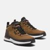 Wanderschuh TIMBERLAND "FIELD TREKKER MID LACE UP SNEAKER", Gr. 47,5, braun (medium braun nubuck), Leder, Synthetik, sportlich, Schuhe, Wintersneaker, Sneaker, Winterschuhe