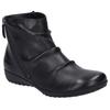 Stiefelette JOSEF SEIBEL "Naly 61", Damen, Gr. 39, schwarz, Leder, casual, Schuhe, Reißverschluss Stiefel, Winterstiefelette mit kleinem Absatz