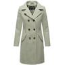 Wollmantel MARIKOO ""Nanakoo"" Gr. L (40), grün (mint) Damen Mäntel edler Trenchcoat in Woll-Optik