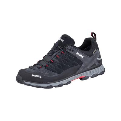 Wanderschuh MEINDL "Meindl Kite Trail GTX anthrazit/rot", Gr. 43, Normalschaft, grau, Veloursleder, Schuhe, 1 Paar