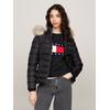 Steppjacke TOMMY JEANS CURVE "TJW BASIC HOODED DOWN JACKET EXT", Damen, Gr. XXL (44), schwarz, Web, Obermaterial: 100% Polyester. Futter: 100% Polyester, unifarben, casual, Basic hüftlang, Langarm eingesetzt Rippbündchen, Jacken, in Großen Größen,...
