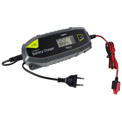 Batterie-Ladegerät PROUSER "IBC 7500B", grau (grau, schwarz), B:21,5cm H:37cm T:7cm, Ladegeräte, mit Bluetooth Image