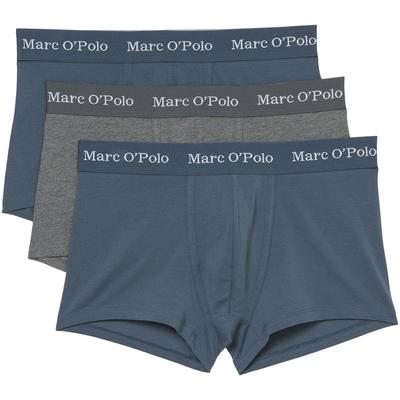 Trunk MARC O'POLO "Essentials", Herren, Gr. XXL, blau (moon stone), Jersey, Obermaterial: 95% Baumwolle, 5% Elasthan, körpernah, Unterhosen, mit Logo-Bund Image