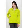 Fleecejacke DEPROC ACTIVE "CELISTA NEON", Damen, Gr. 36 (S), grün, 100% Polyester, casual, Langarm mit Gummizug, Jacken, auch in Großen Größen erhältlich