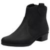 Westernstiefelette RIEKER, Damen, Gr. 40, schwarz, Lederimitat, unifarben, klassisch, Schuhe, Stiefelette, Cowboyboots, Blockabsatz, mit Innenreißverschluss, Topseller