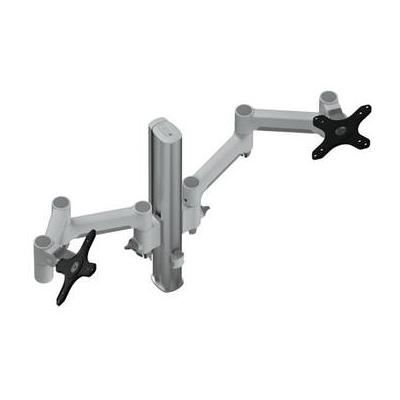 Atdec AWMS-2-4640 Dual Monitor Arms on Post (White) AWMS-2-4640-F-W