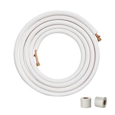 VEVOR 25FT Mini Split Line Set O.D Copper Pipes Tubing and Triple-Layer Insulation, for Mini Split Air Conditioning Refrigerant