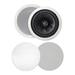 BIC America Muro Outdoor 125-Watt In-Ceiling Speaker w/ Pivoting Tweeter, Metal in White | 9" H X 9" W | Wayfair MSRPRO6