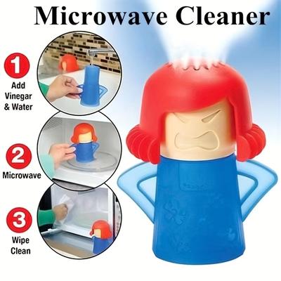 TEMU Angry Mom Microwave Cleaner - No-power, Easy-to-use Kitchen Cleaning Tool For Home & Dorm