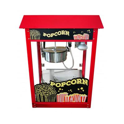 Adcraft PCM-8L Popcorn Machine w/ 8 oz Kettle - Stainless Steel, Red, 120v