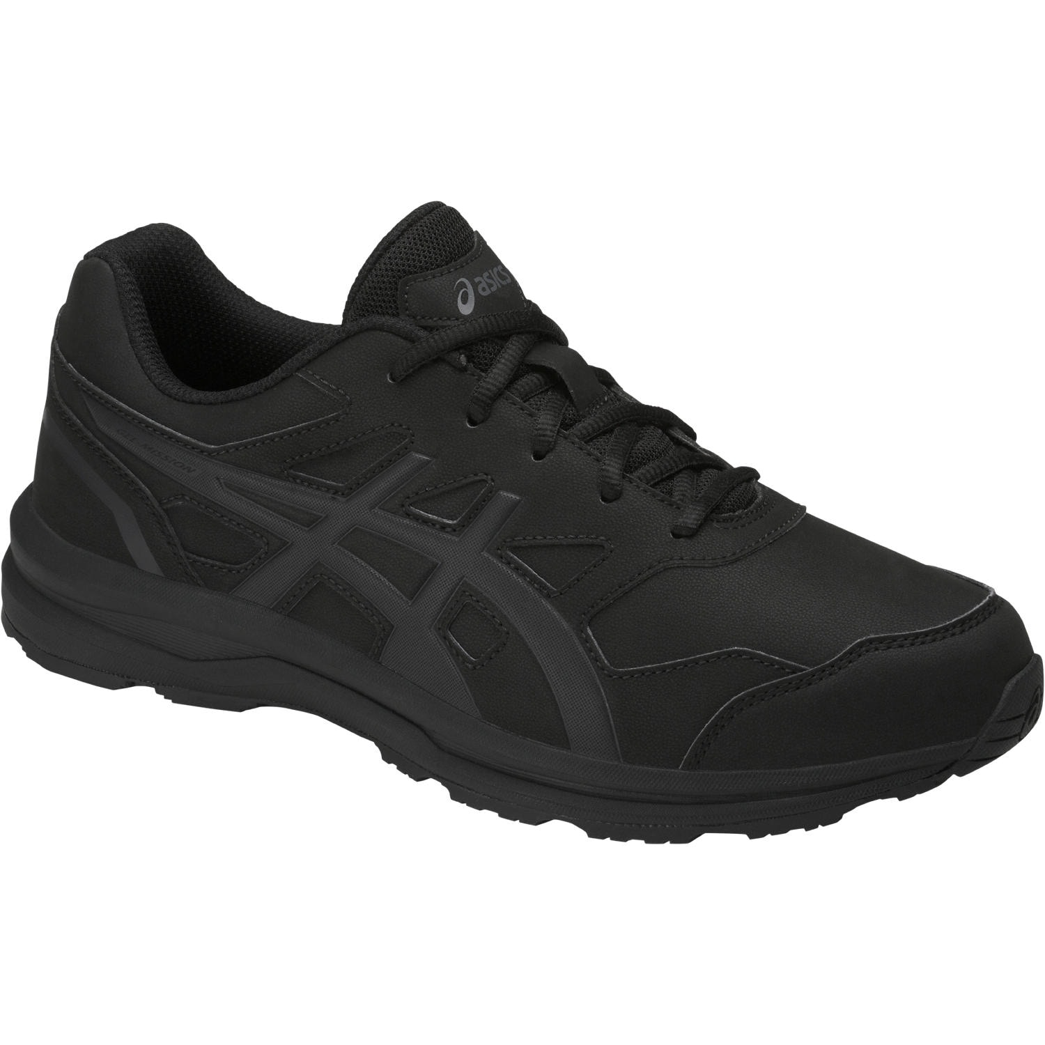 Walkingschuh ASICS "GEL-MISSION 3", Damen, Gr. 43,5, schwarz (schwarz, carbon, phantom), Synthetik, Schuhe Walkingschuh, mit GEL-Technologie im Rückfußbereich, EVA-Mittelsohle, Topseller Image