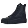 Schnürboots GABOR "Davos", Damen, Gr. 35, schwarz, Glattleder, unifarben, sportlich, Schuhe, in Komfortweite H (sehr weit)