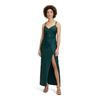 Abendkleid VERA MONT "Vera Mont Abendkleid figurbetont", Damen, Gr. 38, Normalgrößen, grün (mystic emerald), Jersey, Obermaterial: 82% Polyamid, 18% Elasthan. Futter: 100% Polyester., elegant, figurbetont lang, V-Ausschnitt, ohne Ärmel, Kleider,...