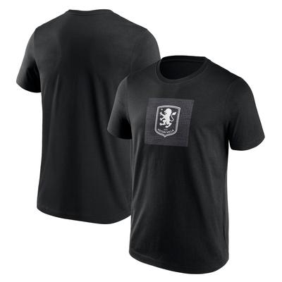 Aston Villa Tech Fill Logo Graphic T-Shirt – Schwarz – Herren Image