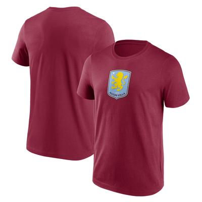Aston Villa Primary Logo Graphic T-Shirt – Weinrot – Herren Image