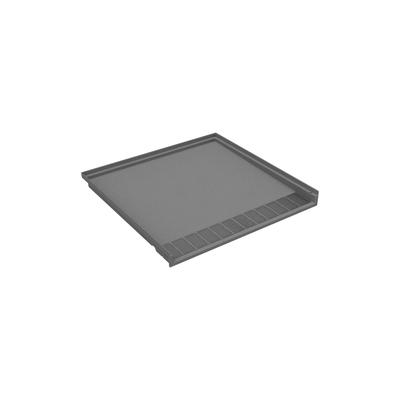 Swan STF-3838 38 x 38 Performix Alcove ADA Shower Pan with Center Drain Ash Gray ST03838.203