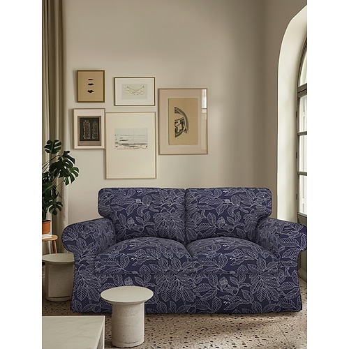 Loveseat 2-Sitzer Sofa Bezug floral Abdeckung maßgefertigt 100% Baumwolle weich und langlebig maschinenwaschbar für einfache Pflege Image