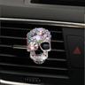 Car Exhaust Pipe Hanger with Skeleton Design Car Air Freshener Clip Bling Car Decoration