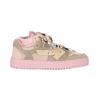 Off-White Floating Arrow Low-Top-Sneaker aus rosa Leder
