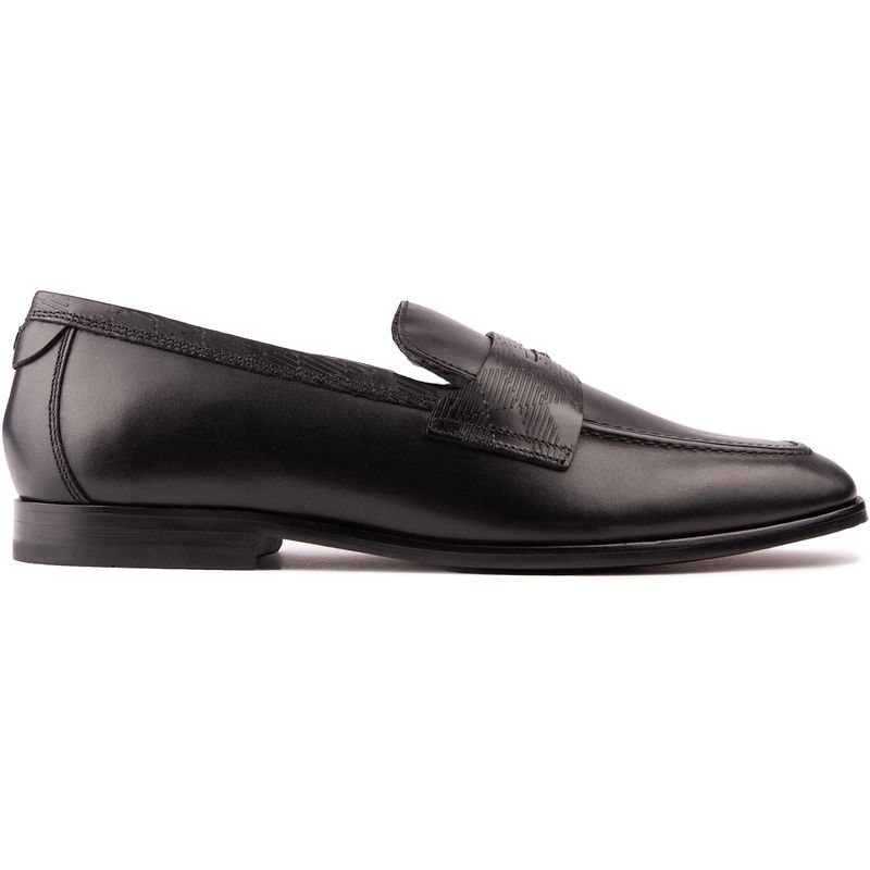 Ted Baker Adlerrc Saddle Herren schwarze Loafer-Schuhe
