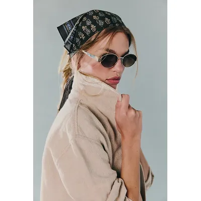 Little Secret Round Sunglasses at Free People in Red