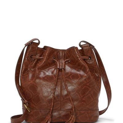 Lucky Brand Luna Bucket Bag - Women's Accessories Bags Bucket Bag in Dark Brown