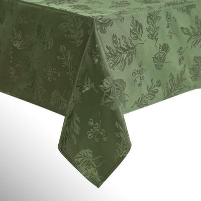 Graceful Leaves Rectangle Tablecloth, 60 x 144, Olive