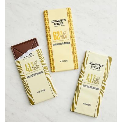 Scharffen Berger® Rich Milk And Semisweet Chocolate Bar Trio, Sweets by Harry & David