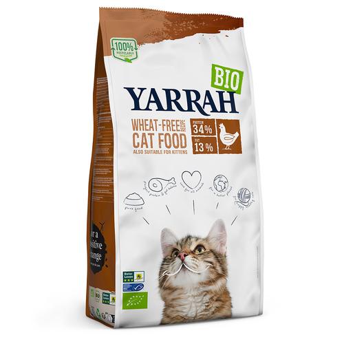 10kg Yarrah Bio Weizenfrei mit Huhn & Fisch Katzenfutter trocken