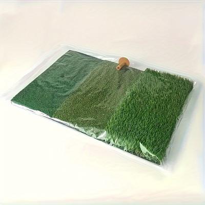 TEMU Premium Pp Golf Hitting Mat - Indoor/outdoor Swing Practice Pad For Training