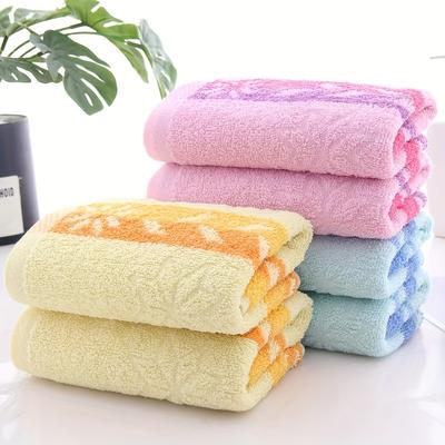 TEMU 6-pack Soft Absorbent Quick-dry Towels Set, Polyester Knit Fabric, 360gsm - Comfortable Hand And Face Towels For Daily Use And Kitchen Image