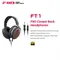 FiiO FT1-Nuova versione Cuffie Hi-Fi cablate con diaframma composito in fibra over-ear chiusa, auricolari in noce americana per studio