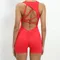 Seamless Yoga Jumpsuits Sports Fitness Pleated Peach Hip-lifitng Training Dance Bodysuits Workout