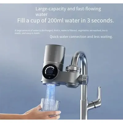 New Youpin Water-power Sterilization Faucet Water Purifier Ultraviolet Deep Sterilization 8-stage Fine Filtration Heating Faucet