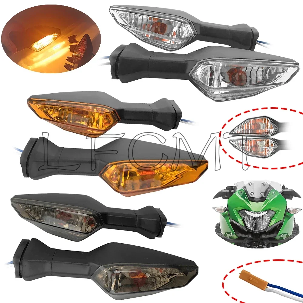 Moto Indicatori di direzione Luce Lampeggiatori Lampeggiante Misura per KAWASAKI NINJA ZX-6R 400 250 125 Z900 Z650 Z400 Z250 Z125 VERSYS-X 300