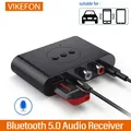 Ricevitore audio Bluetooth 5.0 U Disco RCA 3.5mm 3.5 AUX USB Jack Adattatore wireless per musica stereo Microfono per kit per auto Amplificatore altoparlante