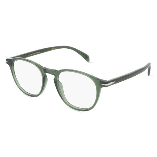 David Beckham DB 1018 Herren-Brille inkl. Gläser Vollrand Rund Acetat-Gestell 49mm/20mm/150mm, grün