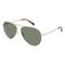 Fielmann BD 568 SUN CL TOM Herren-Sonnenbrille Vollrand Pilot Edelstahl-Gestell, gold