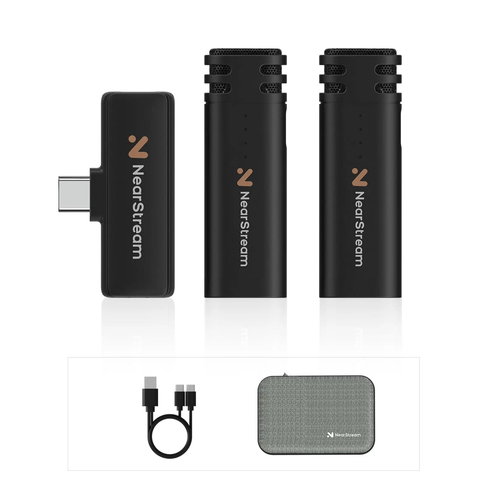 Nearstream awm10t drahtloses Laval ier mikrofon für iPhone iPad Android Revers Mikrofon für Vlog Interview Live-Streaming Image